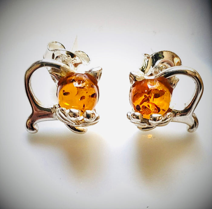 Cat Kitty stud earrings