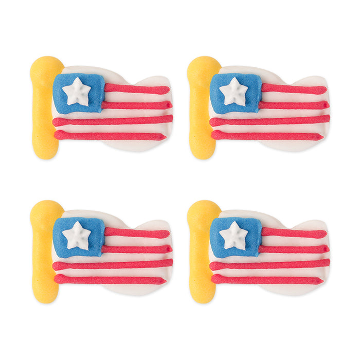 4th of July Royal Icing Toppers great for decorating cupcakes, cookies, cakes, candy and chocolates.