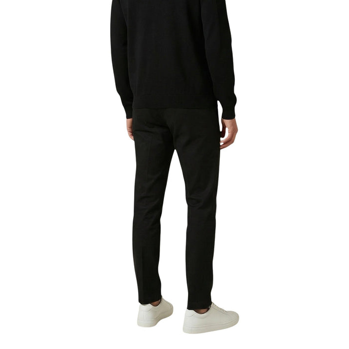 Image 2 : Détail coupe slim pantalon Antony Morato homme noir, fermeture zip et bouton visible — Delvale