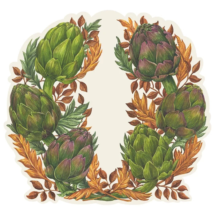 Artichoke Wreath Placemats / 12Pk