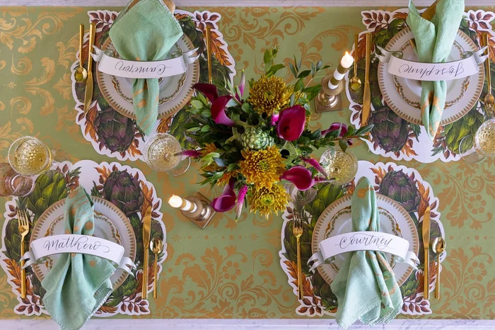 Artichoke Wreath Placemats / 12Pk