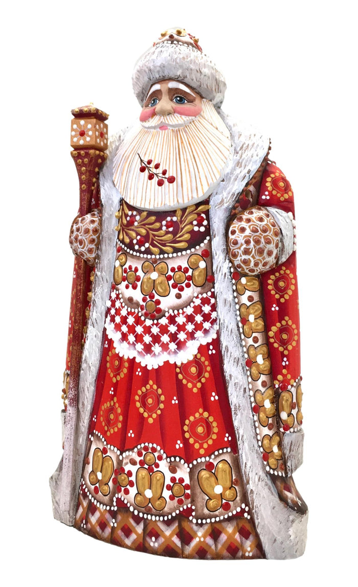 Father frost wooden figurine