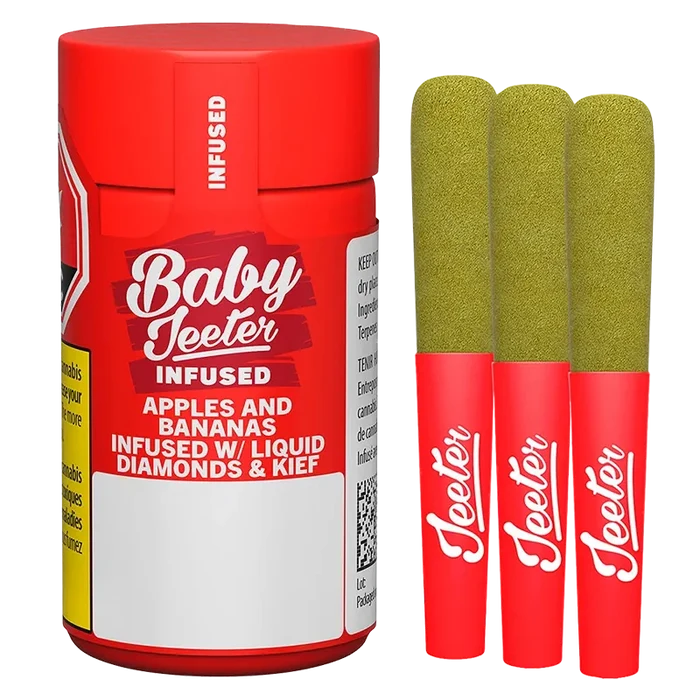 Jeeter 1.5 g Baby Jeeter Apples and Bananas Infused PR 3 x 0.5 g Pre-Rolls