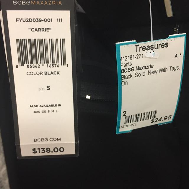 BCBG Maxazria Size 2 Black Solid Pants - Treasures Upscale Consignment