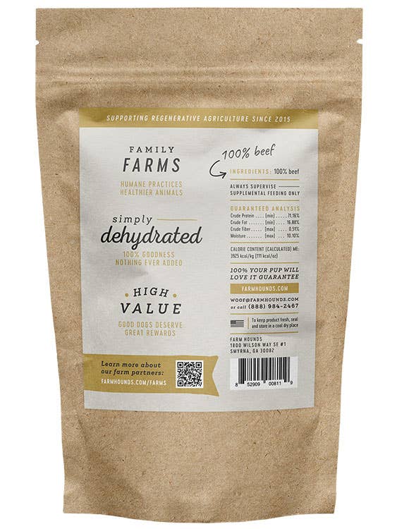 Beef Jerky - All-Natural Dog Treats - 3.5oz