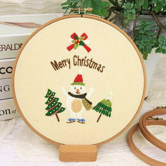 Embroidery DIY Material Package for Beginners - Christmas Series - DiyCraftsProject