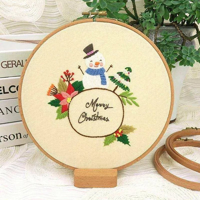 Embroidery DIY Material Package for Beginners - Christmas Series - DiyCraftsProject