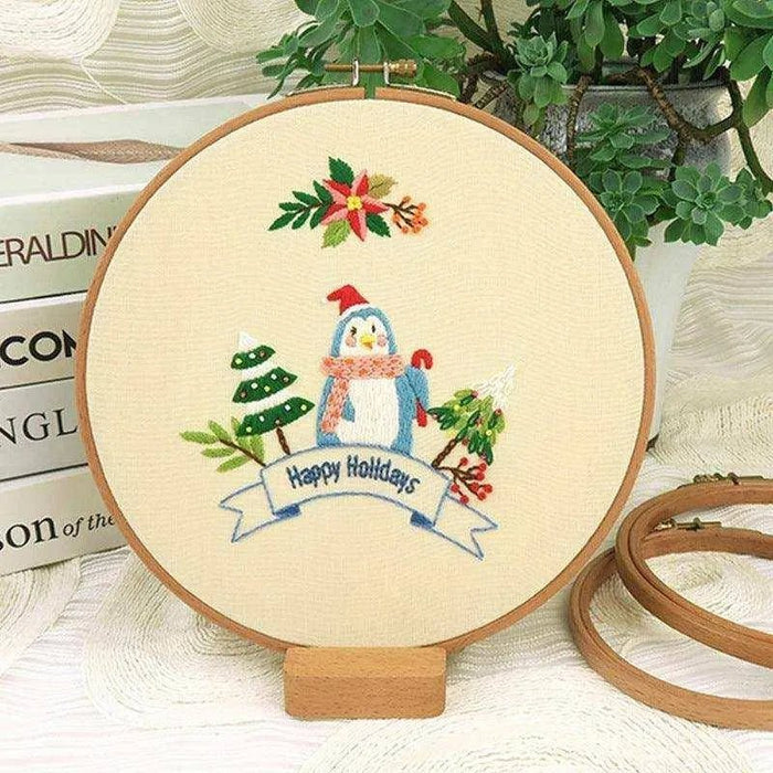 Embroidery DIY Material Package for Beginners - Christmas Series - DiyCraftsProject