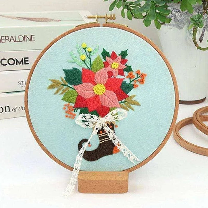 Embroidery DIY Material Package for Beginners - Christmas Series - DiyCraftsProject