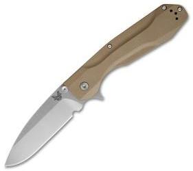 Benchmade Osborne Proxy Flipper Framelock Knife Tan G-10/Ti (3.87" Satin) 928 - GearBarrel.com