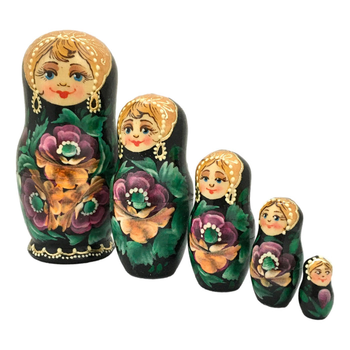 Purple Nesting Dolls Unique Souvenir BuyRussianGifts Store