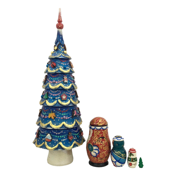 Christmas nesting dolls