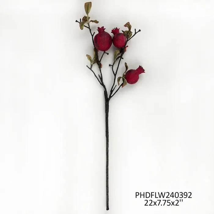 Burnished Pomegranate Branch Ruby