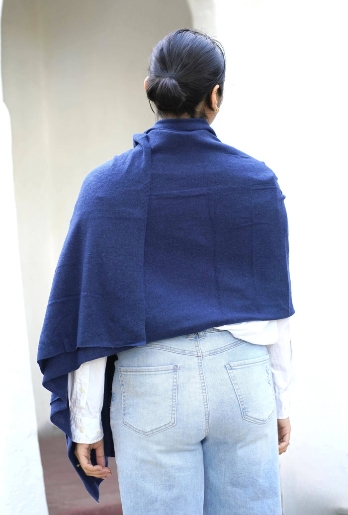 Cashmere Scarf/Wrap Navy