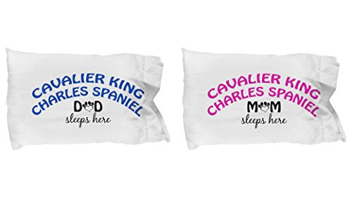Cavalier King Charles Spaniel Mom and Dad Pillow Cases