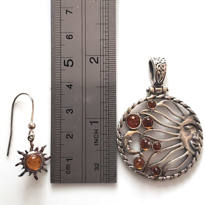 celestial sun moon jewelry set