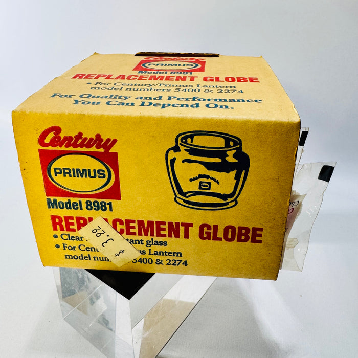 Century Primus Model 8981 Replacement Globe with Two Mantle Packs