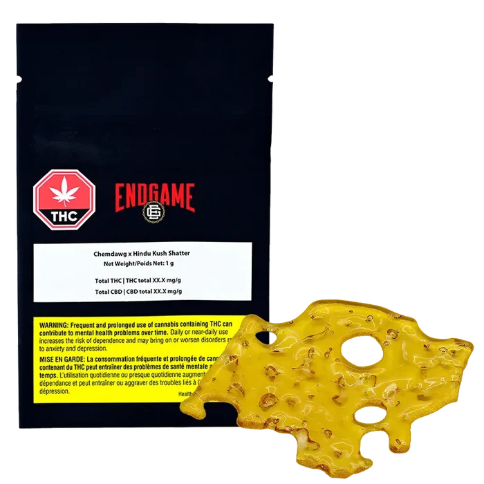 Endgame 1 g Chemdawg x Hindu Kush Shatter Concentrates