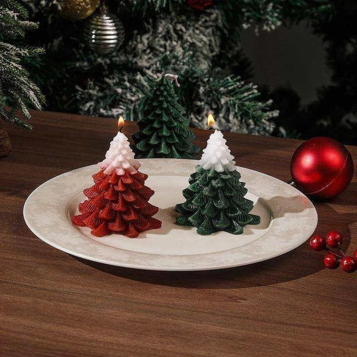 Christmas Tree Silicone Molds For DIY Christmas Creative Atmosphere Decoration Handmade Fragrant Candles - DiyCraftsProject
