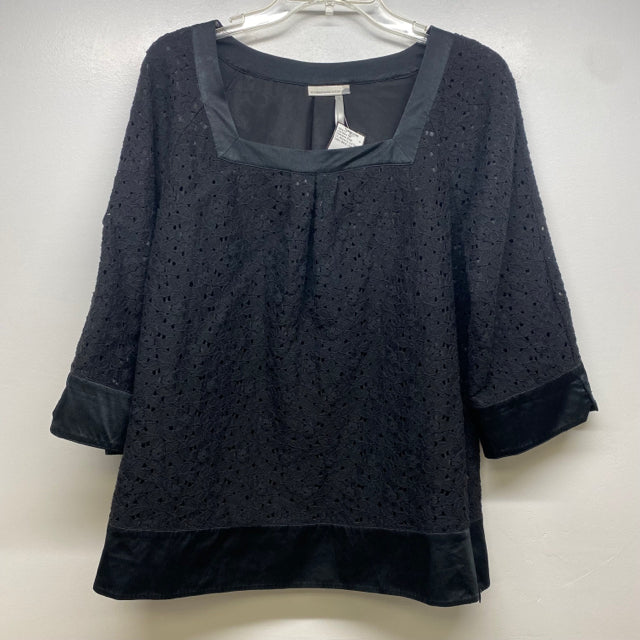 Classiques Entier Size S Women's Black Cut Out Long Sleeve Top