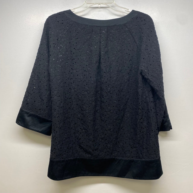 Classiques Entier Size S Women's Black Cut Out Long Sleeve Top