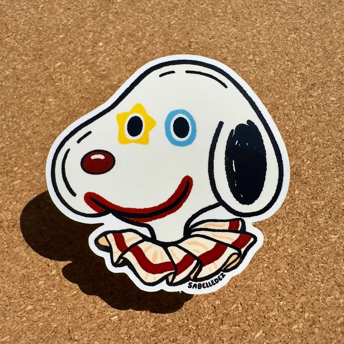 Clown Snoopy Sticker