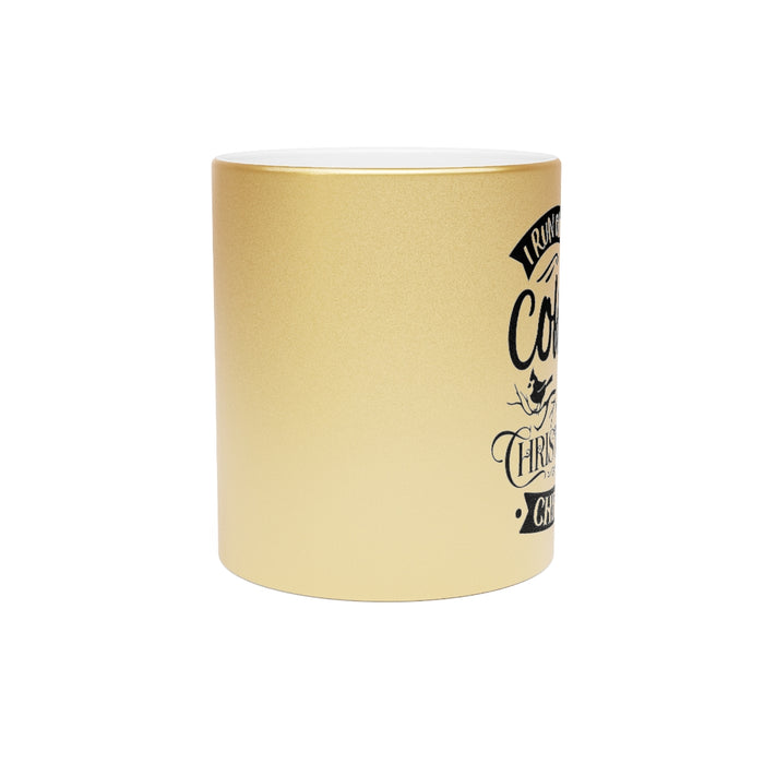 Coffee and Christmas Cheer Metallic Mug