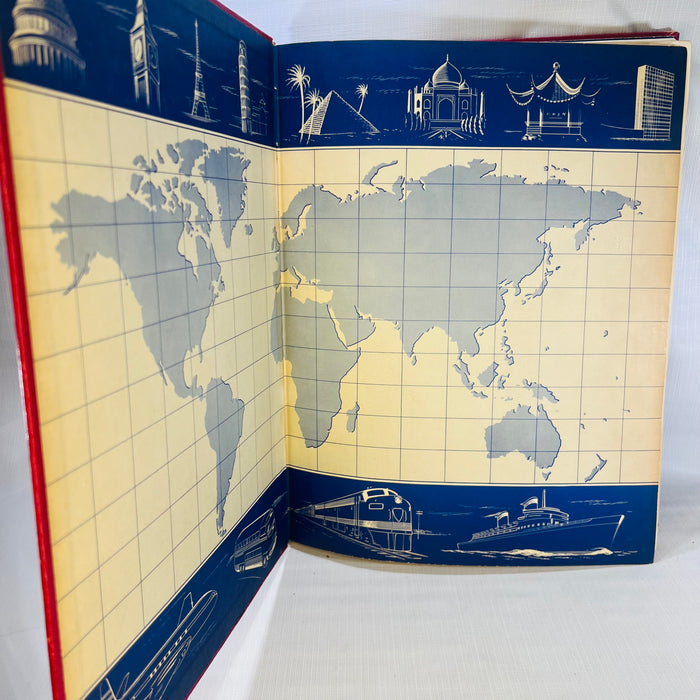 Collier's World Atlas and Gazetteer Presenting the World in its Physical and Commercial Aspects 1953 P.F. Collier & Son