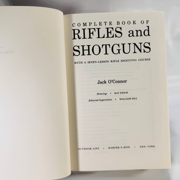 Complete Book of Rifles and Shotguns by Jack O’Connor (1966) - Hardcover with Dust Jacket