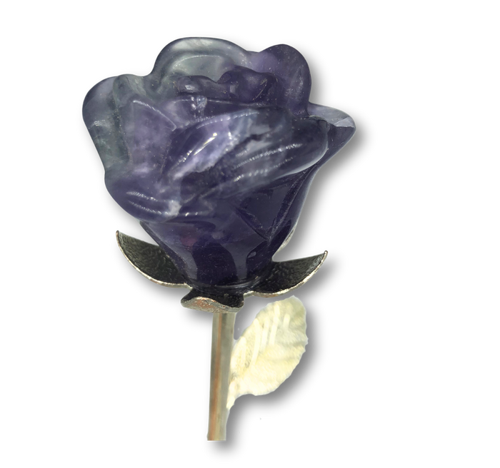 Fluorite in Silver