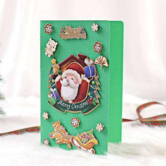 DIY Christmas Card - Personalized Handmade Greeting with Cute Cartoon Design - DiyCraftsProject