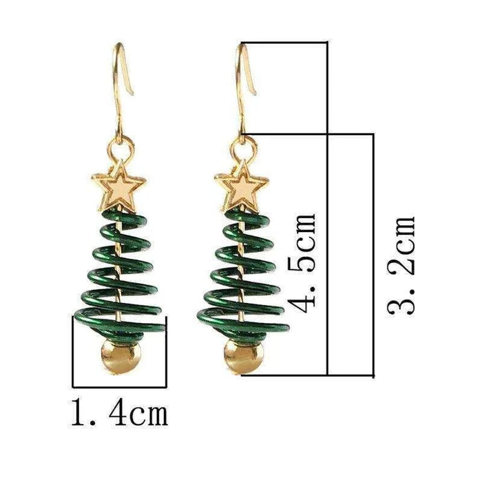Christmas Earrings Tree Star DIY Earrings - DiyCraftsProject