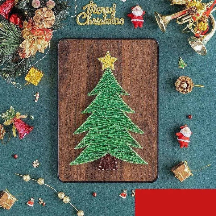 Christmas DIY Handmade Decoration: Thread Winding Picture Kit - DiyCraftsProject