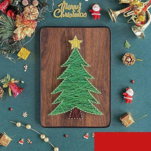 Christmas DIY Handmade Decoration: Thread Winding Picture Kit - DiyCraftsProject