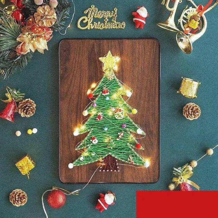 Christmas DIY Handmade Decoration: Thread Winding Picture Kit - DiyCraftsProject