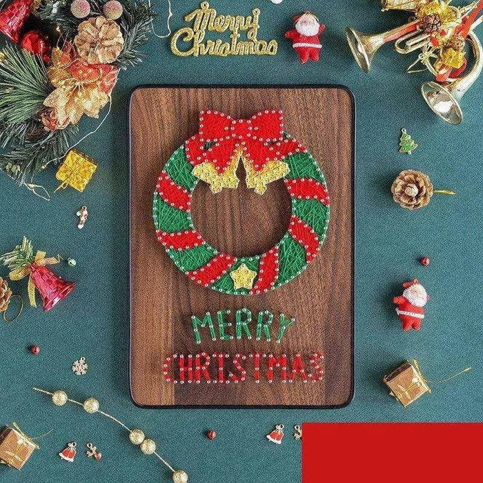 Christmas DIY Handmade Decoration: Thread Winding Picture Kit - DiyCraftsProject