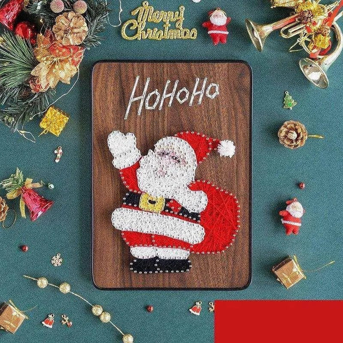 Christmas DIY Handmade Decoration: Thread Winding Picture Kit - DiyCraftsProject