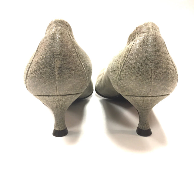 Donald J Pliner Size 6 Tweed Kitten Heel Shoes