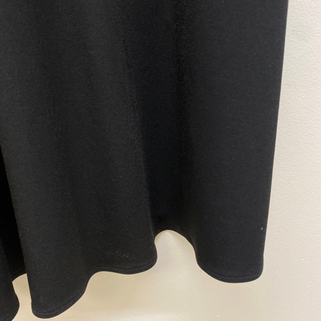Donna Ricco Size 14-XL Women's Black Solid Long Sleeve Dress