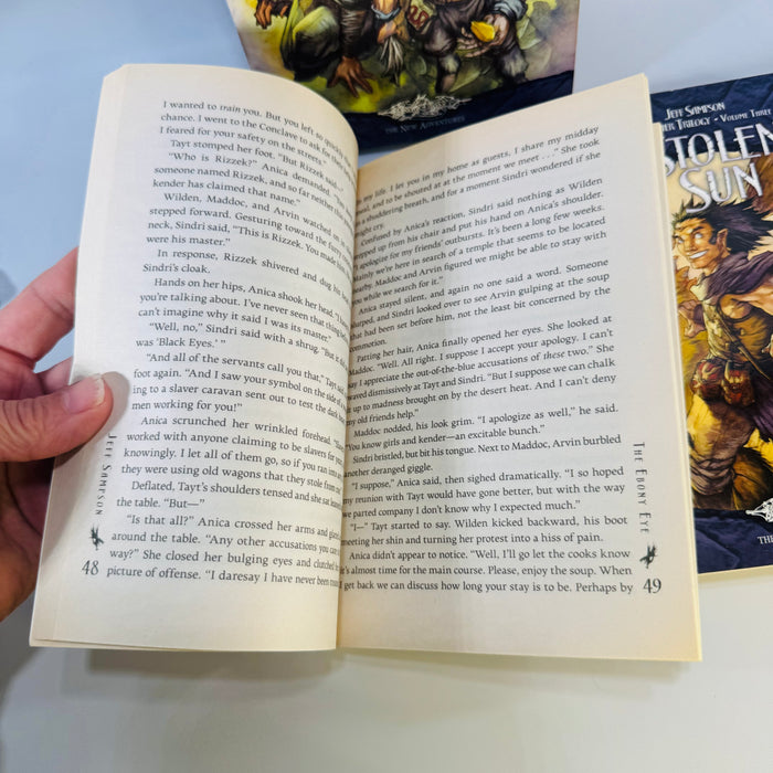 Dragonlance Suncatcher Trilogy paperback set The Wayward Wizard Jeff Sampson