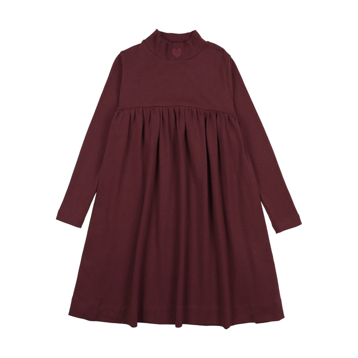 dress rugged threads mockneck - burgundy