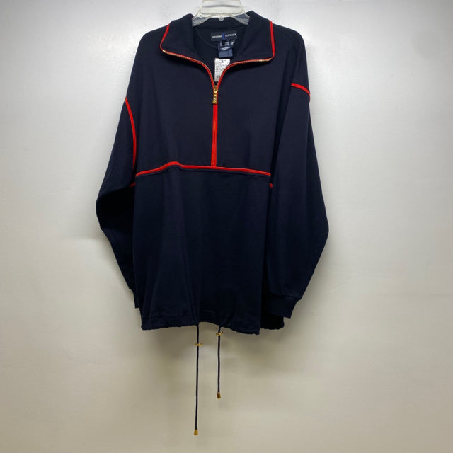 Escada Sport Size Navy Solid Jersey Cotton Men's Sweatshirt
