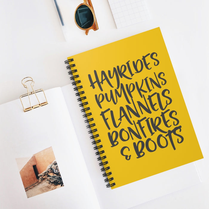 Fall Favorites Spiral Lined Notebook