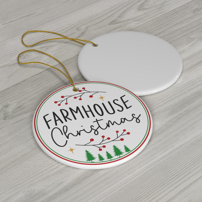 Farmhouse Ceramic Ornament