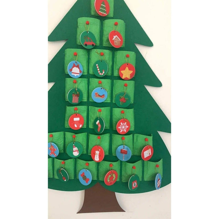 Felt Christmas Tree Decoration with Advent Calendar - Festive Holiday Decor - DiyCraftsProject