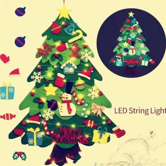Felt Christmas Tree Pendant for Kids - DIY Holiday Decor (100cm) - DiyCraftsProject