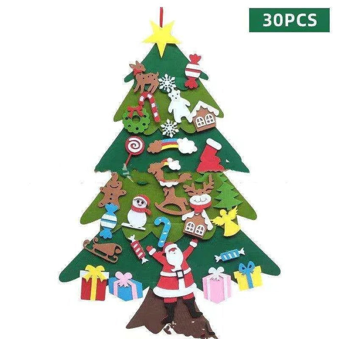 Felt Christmas Tree Pendant for Kids - DIY Holiday Decor (100cm) - DiyCraftsProject