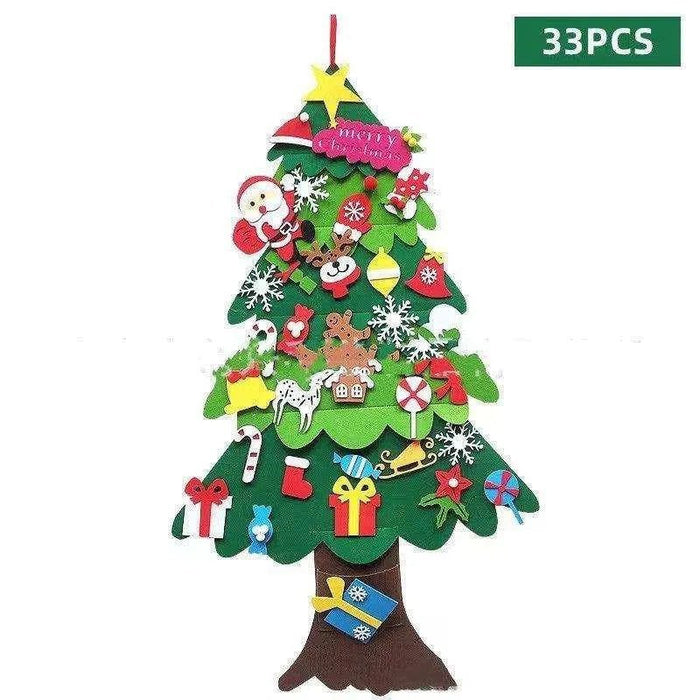 Felt Christmas Tree Pendant for Kids - DIY Holiday Decor (100cm) - DiyCraftsProject