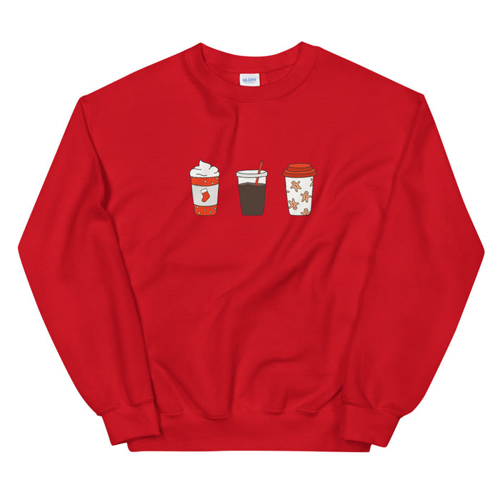 Festive Drinks Crew Sweatshirt