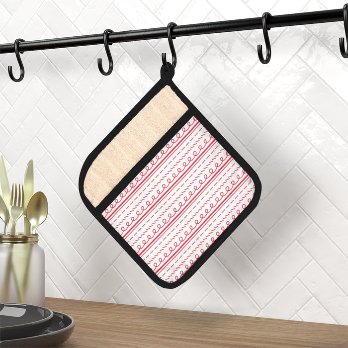 Festive Lines Pot Holder